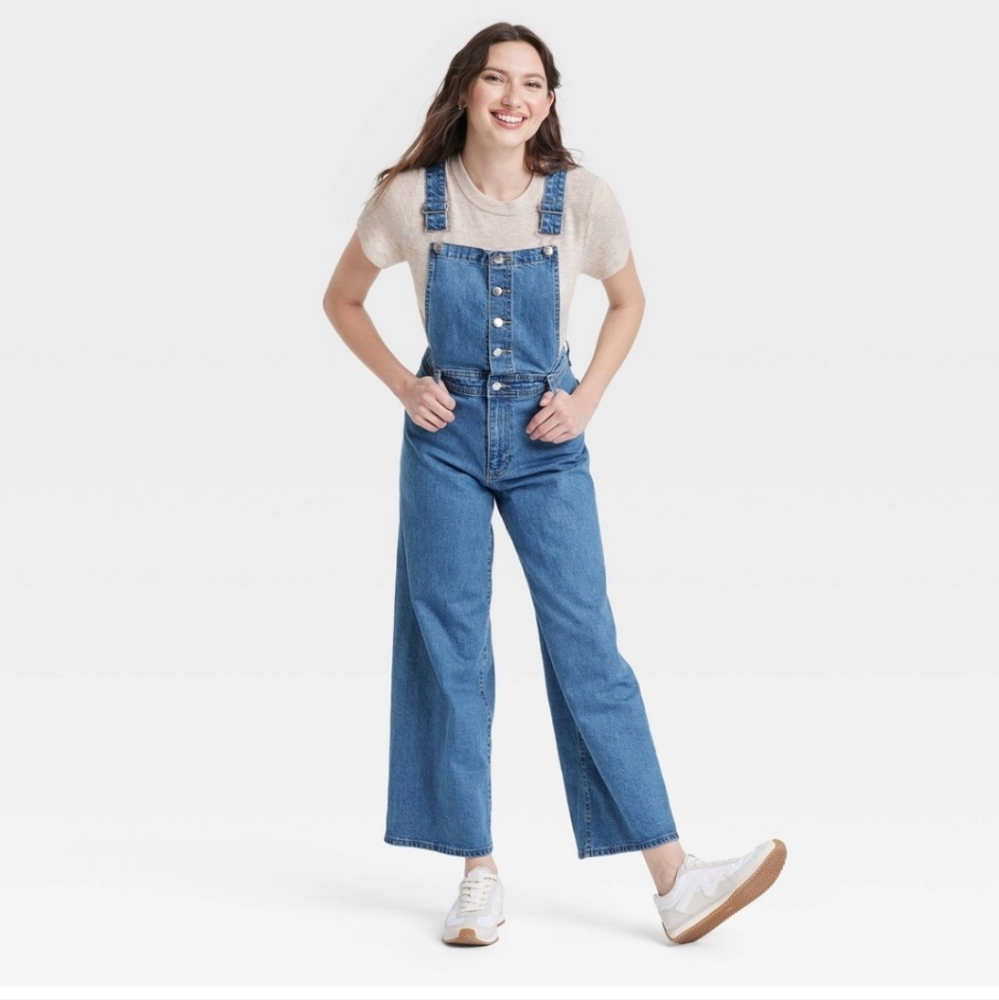 Women's Blue Denim Overalls